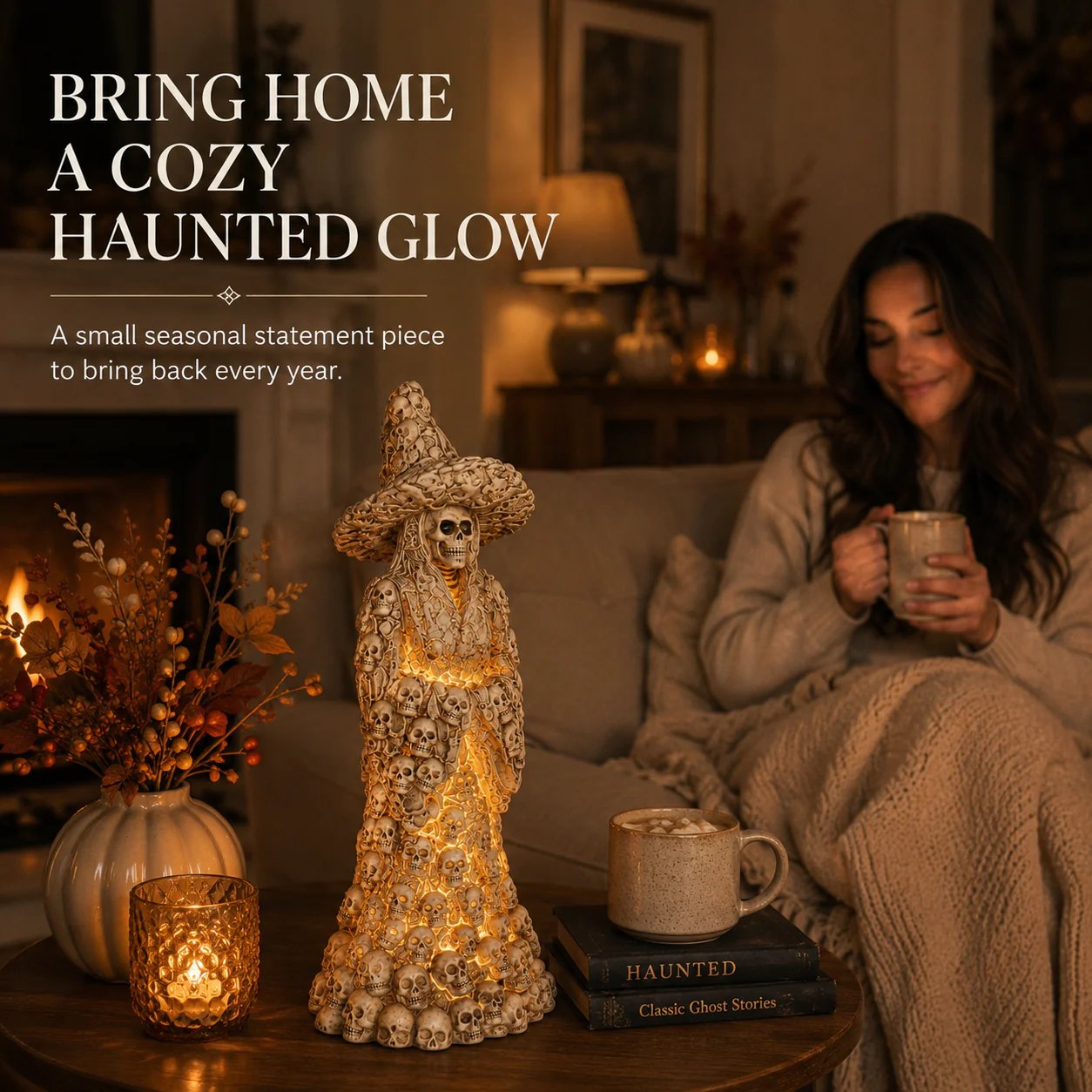 💀Flash Sale 50% OFF-Skeleton Witch Ornament