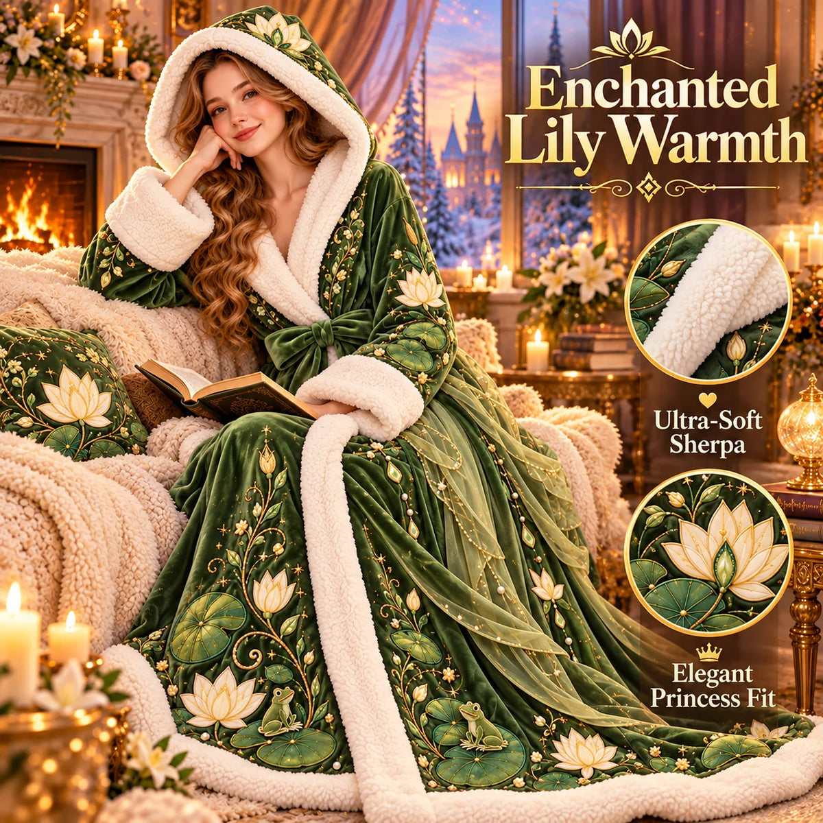🔥Last Day 50% OFF-👑 Princess Heated Robe ✨ Wrap Yourself in Royal Warmth