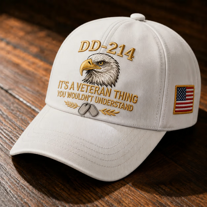 100% Handmade DD-214 Veteran Honor Embroidered Cap(𝐂𝐡𝐚𝐝 𝐒𝐦𝐢𝐭𝐡 𝐇𝐚𝐧𝐝𝐦𝐚𝐝𝐞®) - Buy 2 Get Extra 10% Off