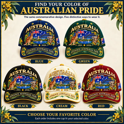 Australia 125th Anniversary 1901–2026 Commemorative Cap🦘
