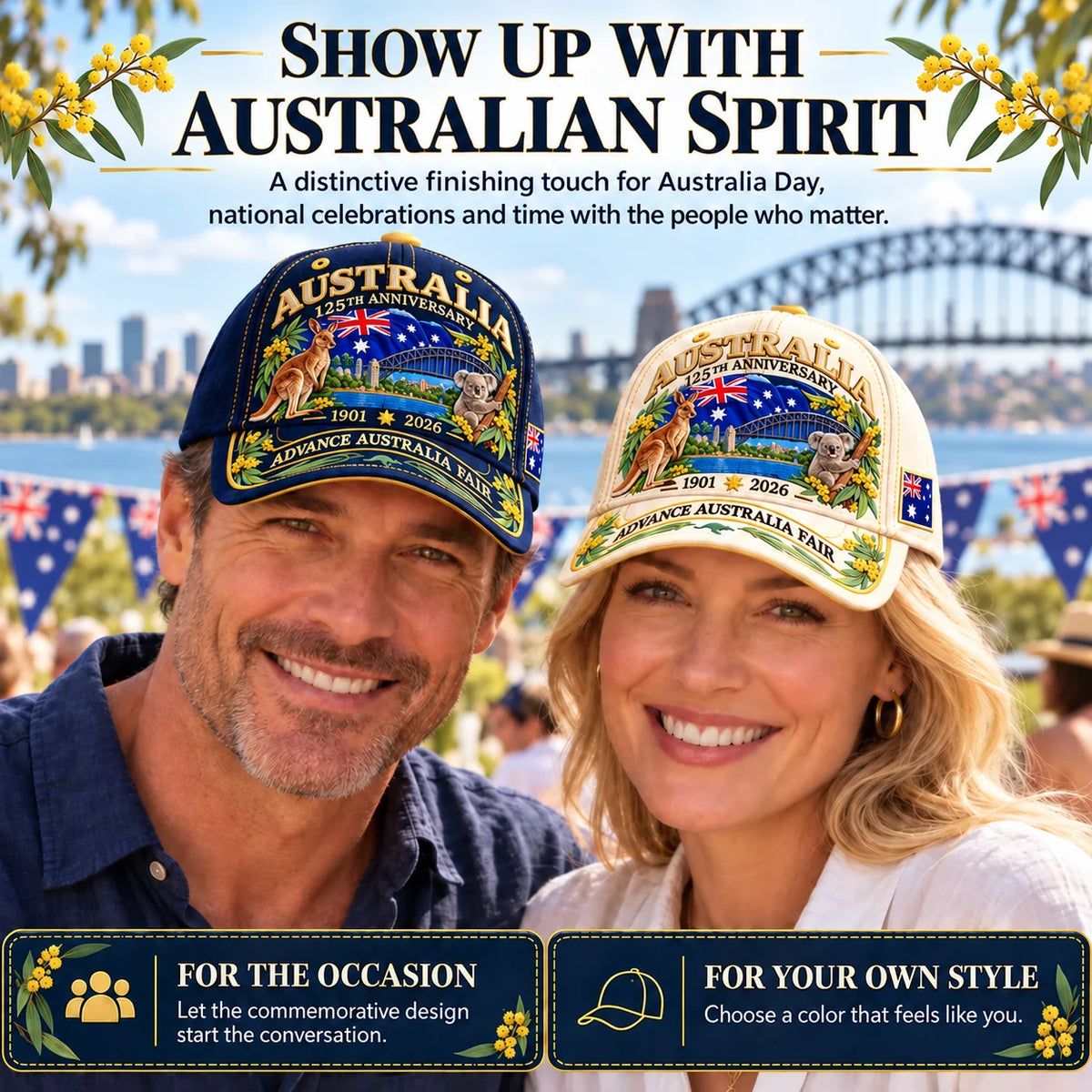 Australia 125th Anniversary 1901–2026 Commemorative Cap🦘
