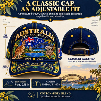 Australia 125th Anniversary 1901–2026 Commemorative Cap🦘