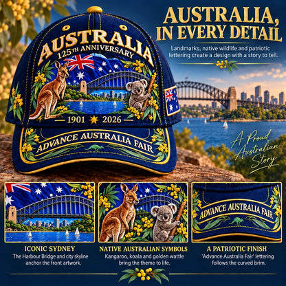 🦘Australia 125th Anniversary 1901–2026 Commemorative Cap
