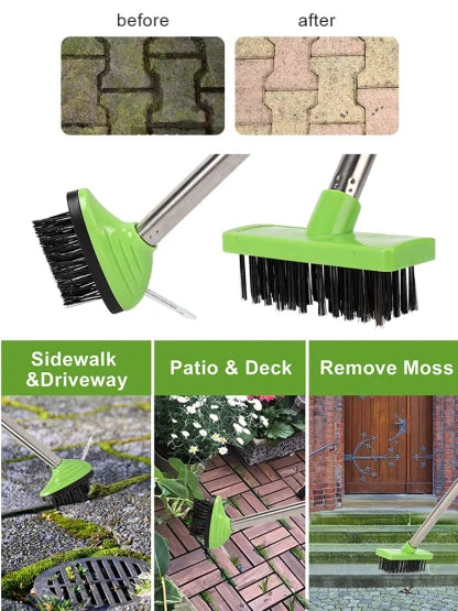 🔧 3-in-1 tool! Clear cracks, weeds, and moss 🌿