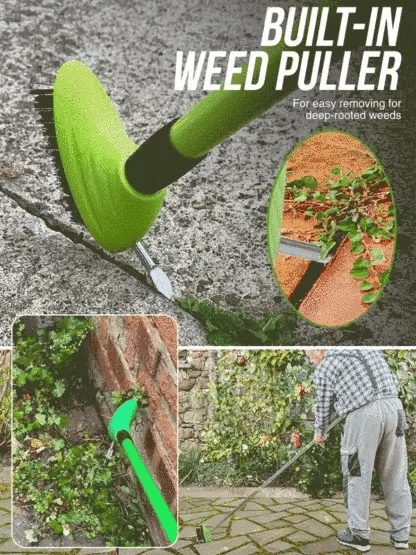 🔧 3-in-1 tool! Clear cracks, weeds, and moss 🌿