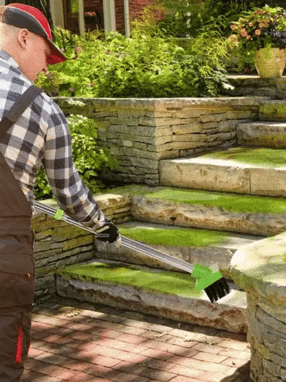 🔧 3-in-1 tool! Clear cracks, weeds, and moss 🌿