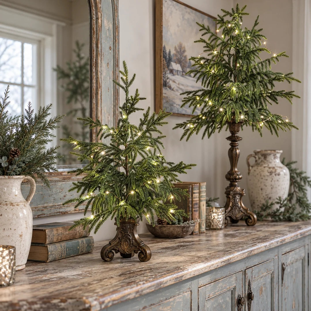🎄Buy 2 Get 20% OFF🎁Vintage Lighted Norfolk Pine Trees