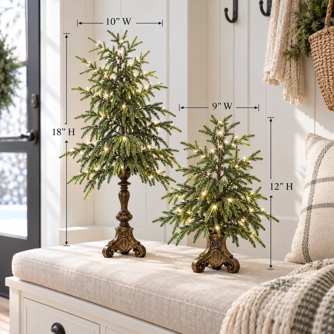 🎄Buy 2 Get 20% OFF🎁Vintage Lighted Norfolk Pine Trees