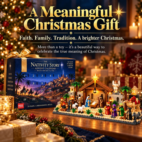 🎅🏻🗓️Nativity Advent Calendar – 24-Day Buildable Christmas Nativity Set