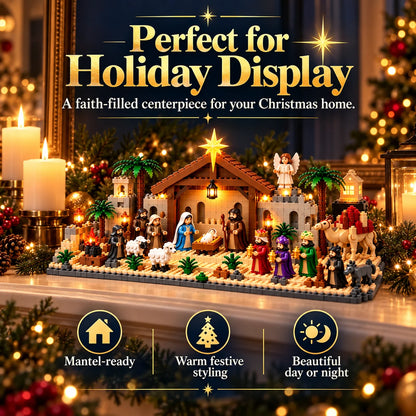 🎅🏻🗓️Nativity Advent Calendar – 24-Day Buildable Christmas Nativity Set