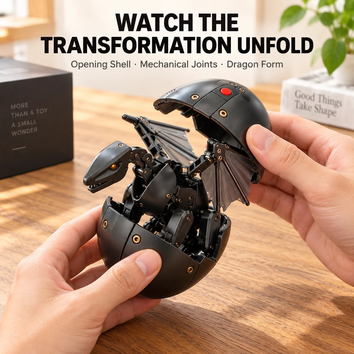 🏅100K+ Sold 🥚🐉 DragonMorph – Egg to Dragon Transforming Mechanical Toy