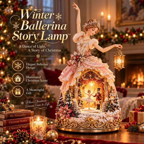 🔥LAST DAY 49% OFF 🩰  Winter Ballerina Story Lamp™ – Lighted Nutcracker Christmas Tabletop Decor