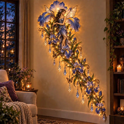 🌹🧚‍♀️Enchanted Flower Fairy Wall Light✨Cascading Floral Decoration
