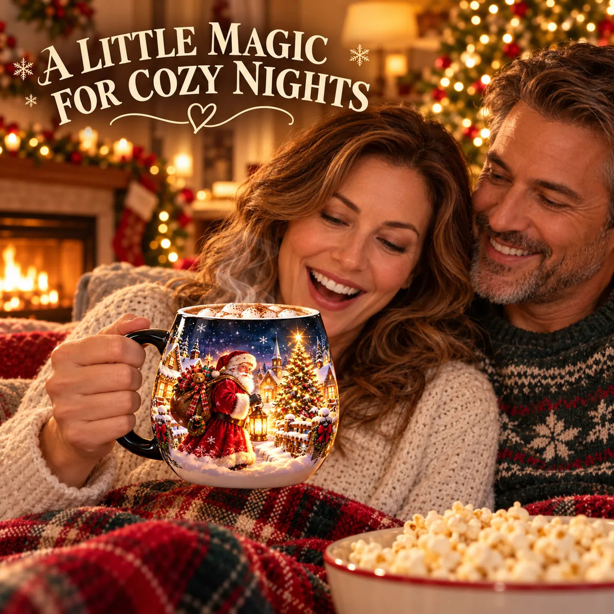 🎅🏻🎁Christmas Magic Color-Changing Mug – Heat Reveal Holiday Gift