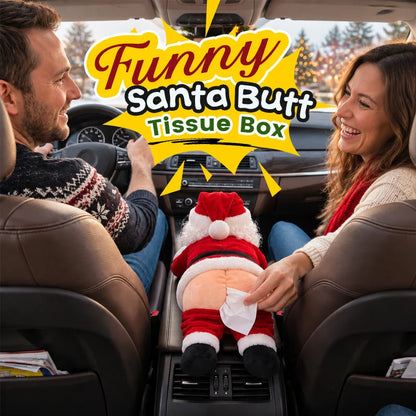 🎅🏻Funny Santa Butt Tissue Box