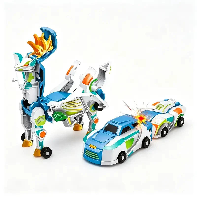 Magnetic Transforming Dragon Race Car! 2-in-1 Transformable Dragon & Racing Vehicle Toy🚗