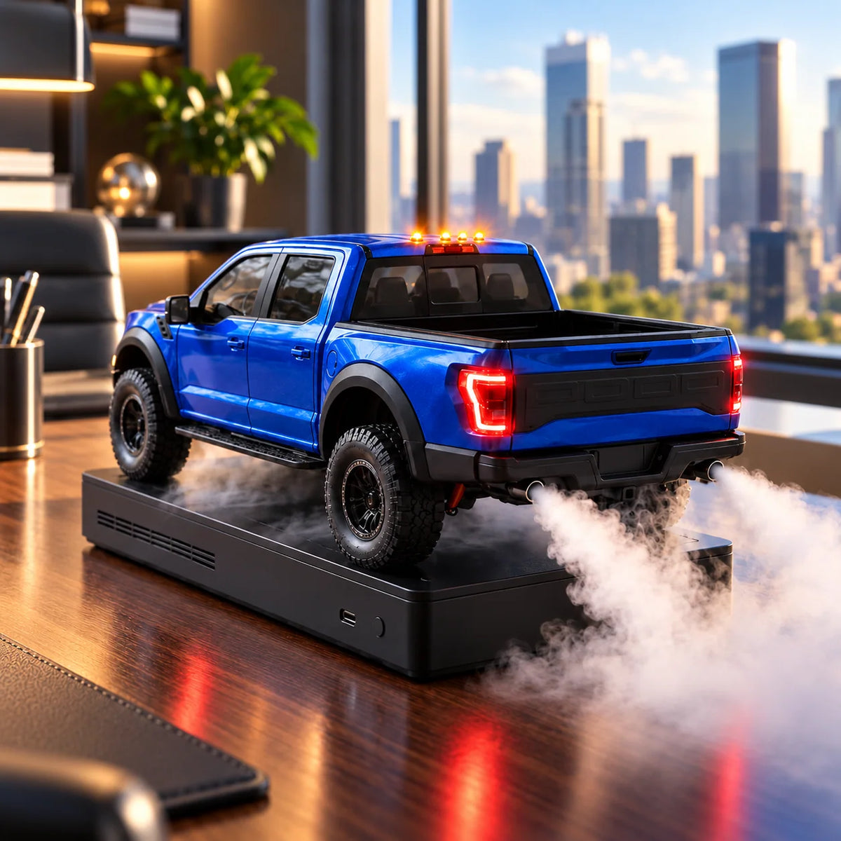 🚘💨 LED Pickup Truck Humidifier – Realistic Exhaust Mist & Cool Truck Desk Decor