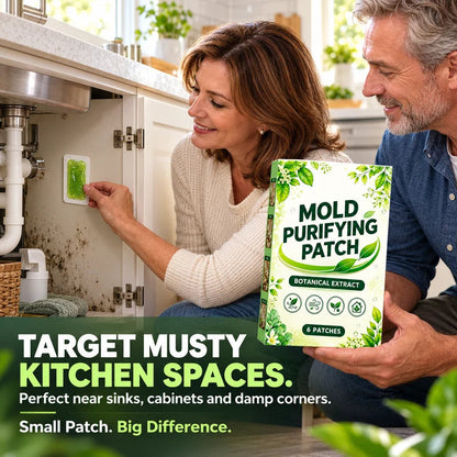 6Pcs Mold Purifying Patches – Botanical Mildew Removal Pads, Long Lasting Mold Inhibitor for Bathroom, Kitchen, Wall Corners & Damp Hidden Spots