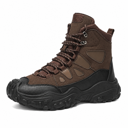Men's High-top Lightweight Orthotic Hiking Shoes Made Of High-quality Materials - Non-slip, Waterproof, Wide Toe Box, Arch Support