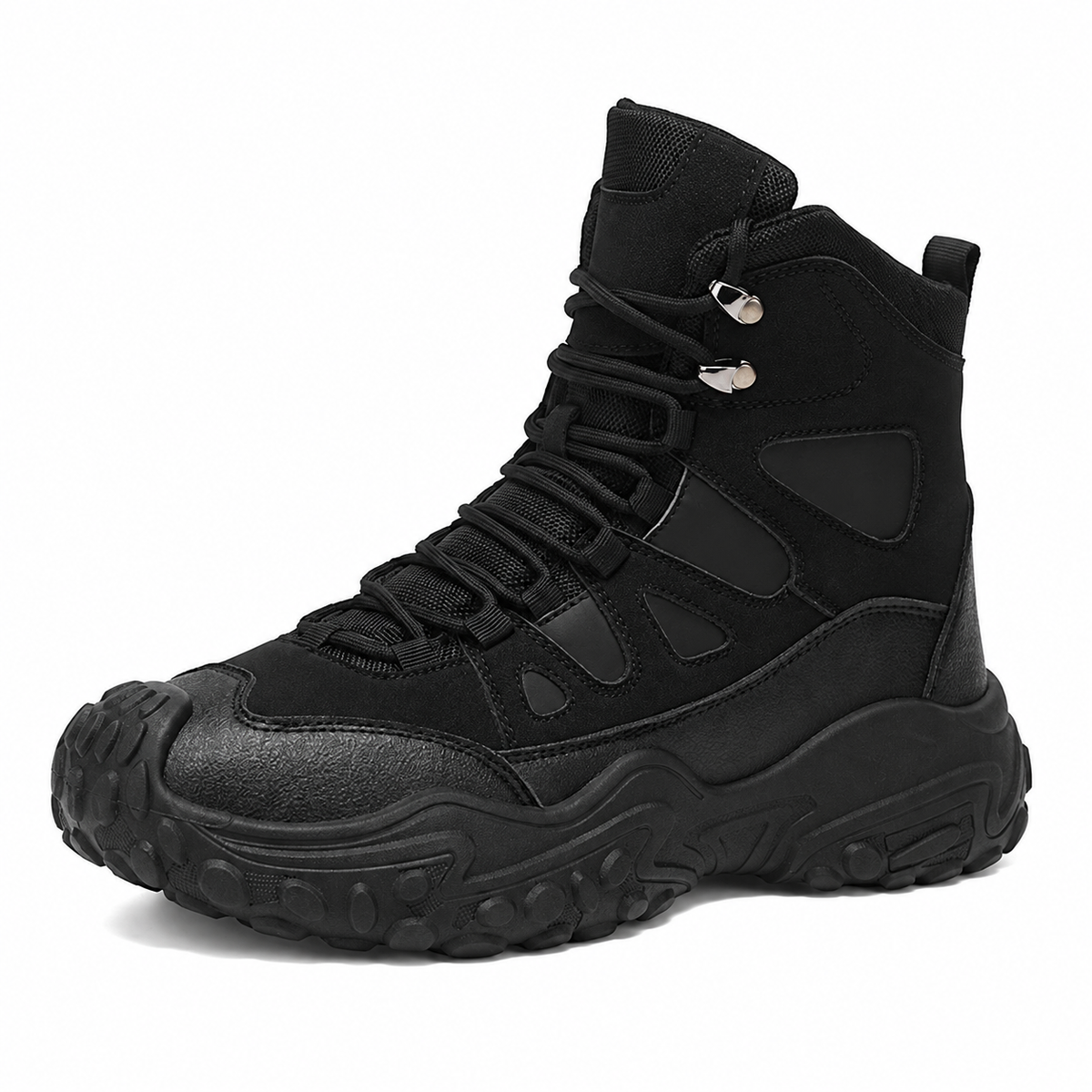 Men's High-top Lightweight Orthotic Hiking Shoes Made Of High-quality Materials - Non-slip, Waterproof, Wide Toe Box, Arch Support