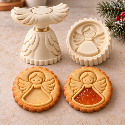 🎅🏻🍪Christmas Jam Cookie Press – Festive Character Handles & Embossed Designs