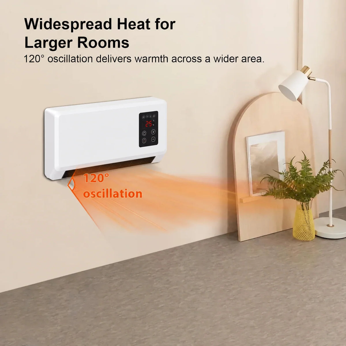 🔥Black Friday Early Bird Deals-Wall-Mounted Space Heater with Thermostat and Remote Control