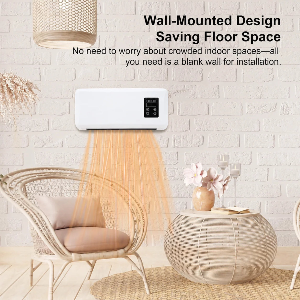 🔥Black Friday Early Bird Deals-Wall-Mounted Space Heater with Thermostat and Remote Control