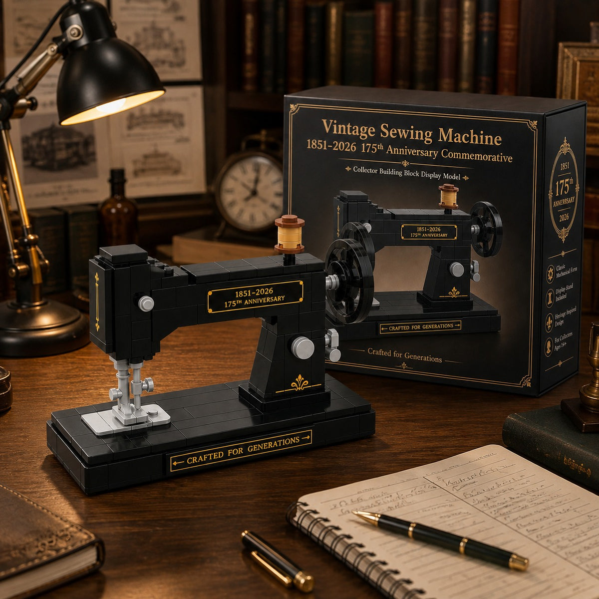 Sewing Machine Brick Building Set 175th Anniversary Collector Edition