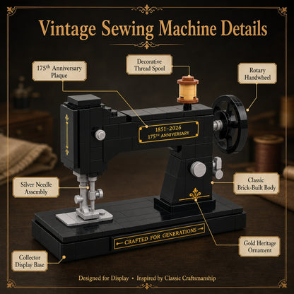 Sewing Machine Brick Building Set 175th Anniversary Collector Edition