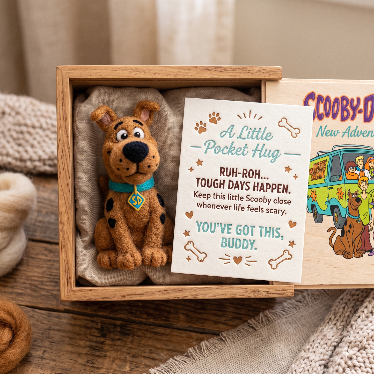 Scooby-Doo Felt Pocket Hug Set