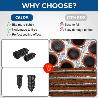 🔥 Last Day 49% OFF 🔥 60PCS Self-Sealing Tire Repair Rubber Nails Kit with 2 Sizes