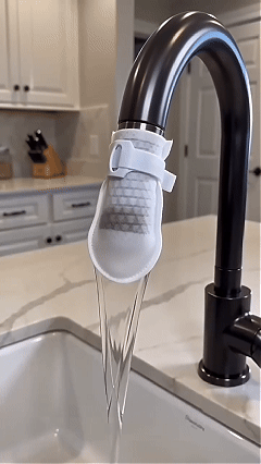 💧 100 Disposable Cotton Faucet Filter Bags with 10 Fastening Straps