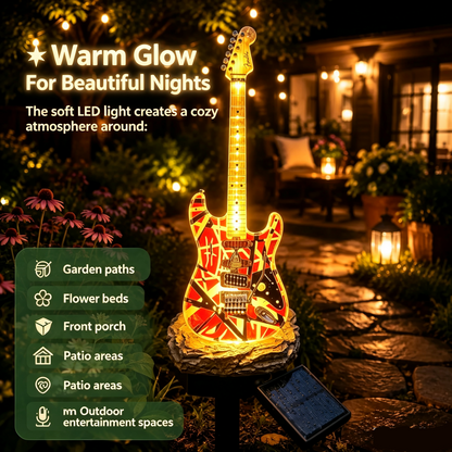 ✨️LAST DAY 50% OFF🎸 Rock Guitar Solar Garden Light – Unique Outdoor Music Decor