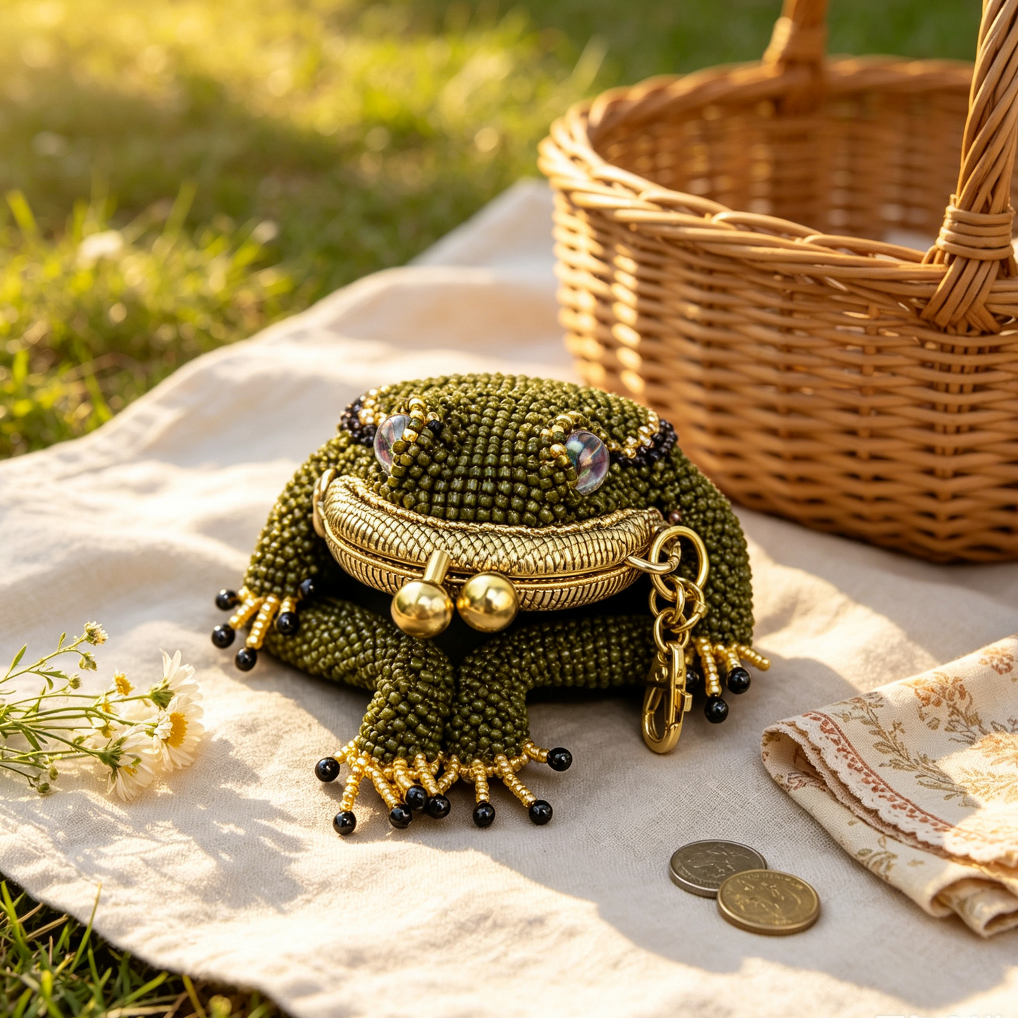 🐸 Frog Coin Purse Collection – Finished Handmade Purse & DIY Crochet Kit