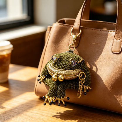 🐸 Frog Coin Purse Collection – Finished Handmade Purse & DIY Crochet Kit
