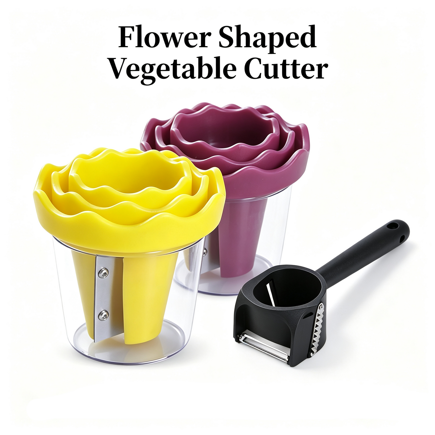 🔥 50% OFF Today –🌹 Manual Vegetable Spiralizer & Rose Curler