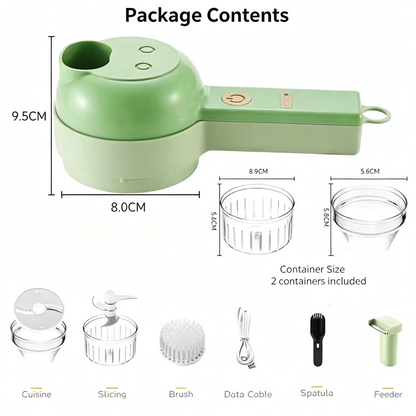 2026 HOT SALE🥳💞50K+ SOLD!💥5-in-1 Cordless Kitchen Prep Tool – Slice, Mince, Peel, Whisk & Clean⚡🥗