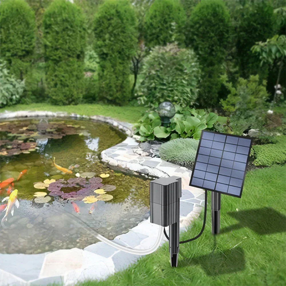 🔥Solar Pond Aerator with Air Pump🐟