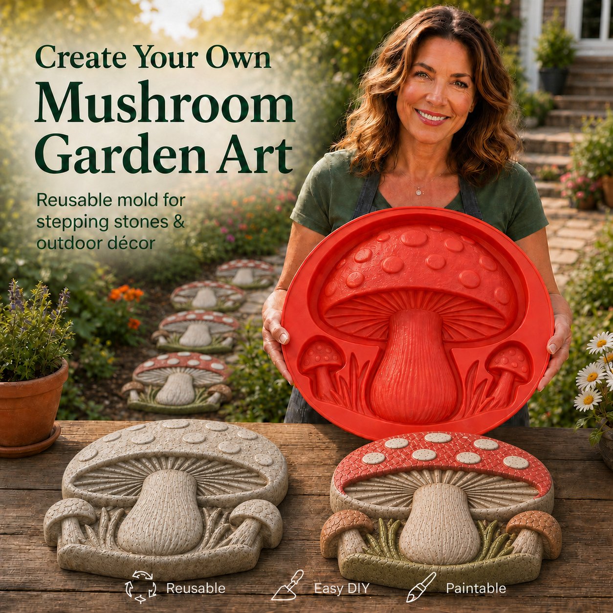 💥 LAST DAY 49% OFF - 🌻 Reusable Garden Art Mold – Make Your Garden Truly One of a Kind (📦Buy 2 Free Shipping)