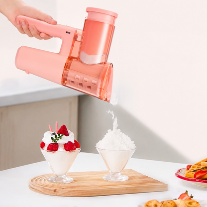 🚀 Wireless Ice Shaver: 3s to snow cones, No more bulky blenders!