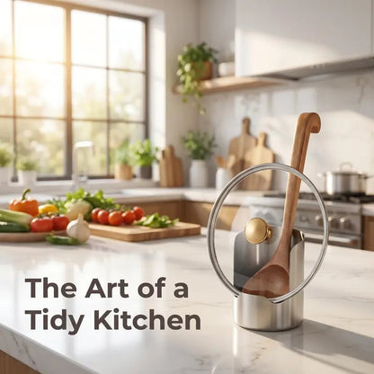 ✨ 49% OFF Stainless Steel Utensil Organizer | Keep Your Kitchen Counter Clean & Stylish 🍴