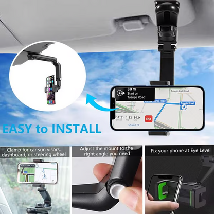 📢Limited-time 50% off!! ⏰ Rotatable and retractable car phone holder