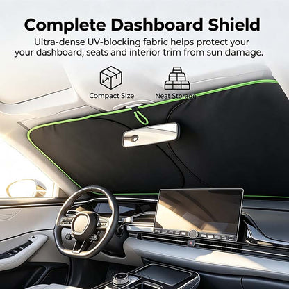 2026 New Portable Heat-Insulating Vehicle Sunshade, Upgraded Thickened Front Window Sun Shade☀️🚗