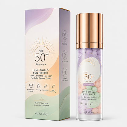 Three-Color Protective Isolation Cream with SPF 50 Coverage