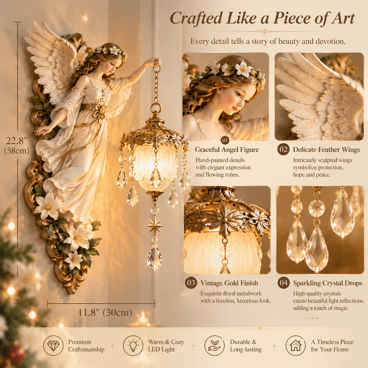 Last Day Sale💥💥 90% OFF! Guardian Angel Crystal Light