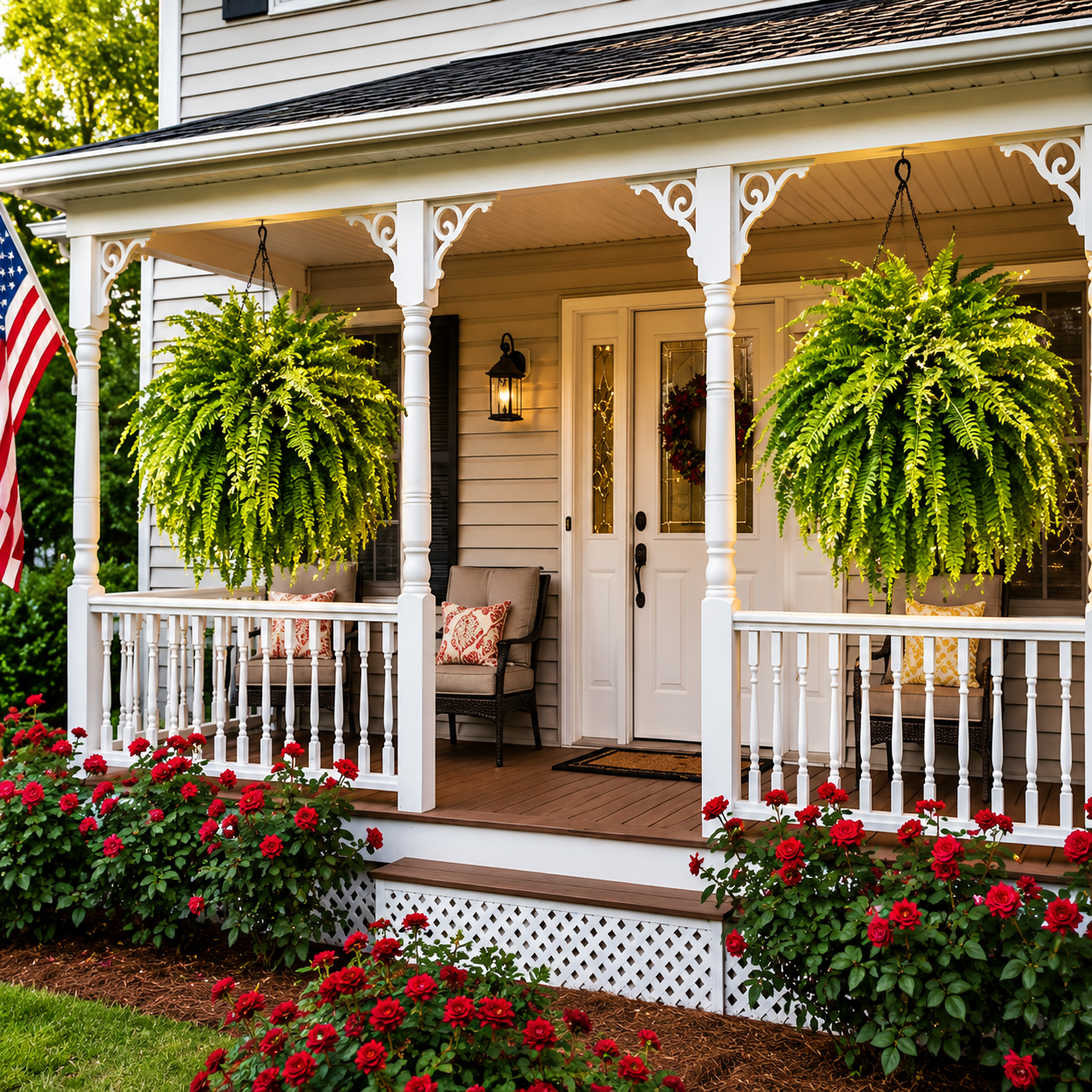 💛Glowing Boston Ferns with Lights – 🌿 Zero Watering, Zero Maintenance