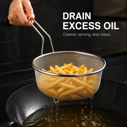 📢📢50% OFF !! ⏰Stainless Steel Sieve with Handle🥄🫕