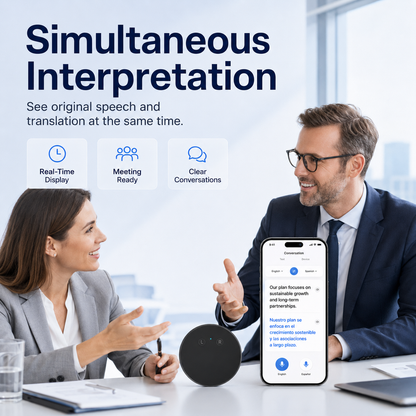 🔥 50% OFF + FREE Shipping! AI Language Translator – Real-Time Two-Way Voice Translation, 96+ Languages, iOS & Android Compatible