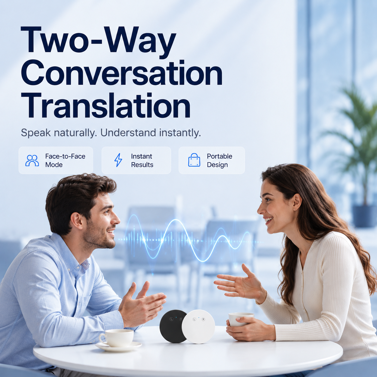 🔥 50% OFF + FREE Shipping! AI Language Translator – Real-Time Two-Way Voice Translation, 96+ Languages, iOS & Android Compatible