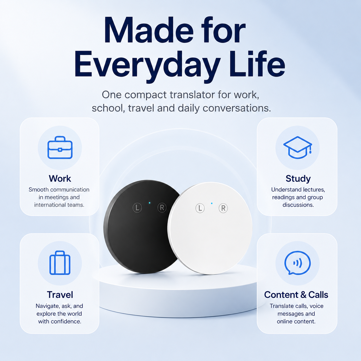 🔥 50% OFF + FREE Shipping! AI Language Translator – Real-Time Two-Way Voice Translation, 96+ Languages, iOS & Android Compatible